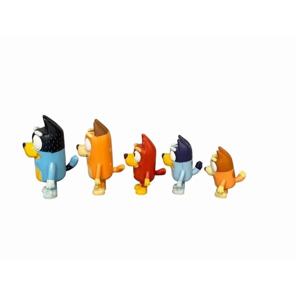 Bluey Toy Figure Lot Disney Jr. 2.5”-3.5” Bandit, Chilli, Muffin, Bluey & Rusty